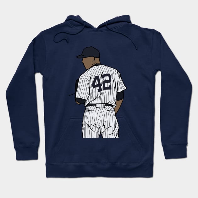 Mariano Rivera Back-To Hoodie by rattraptees